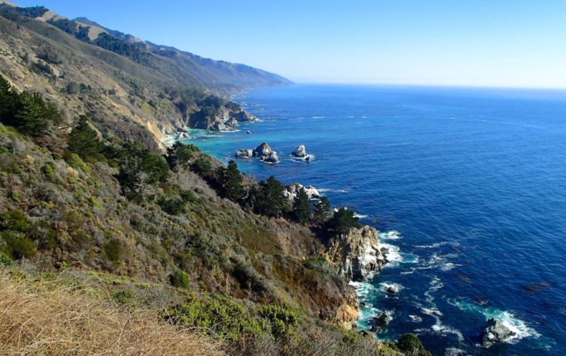 View along Pacific Coast Highway