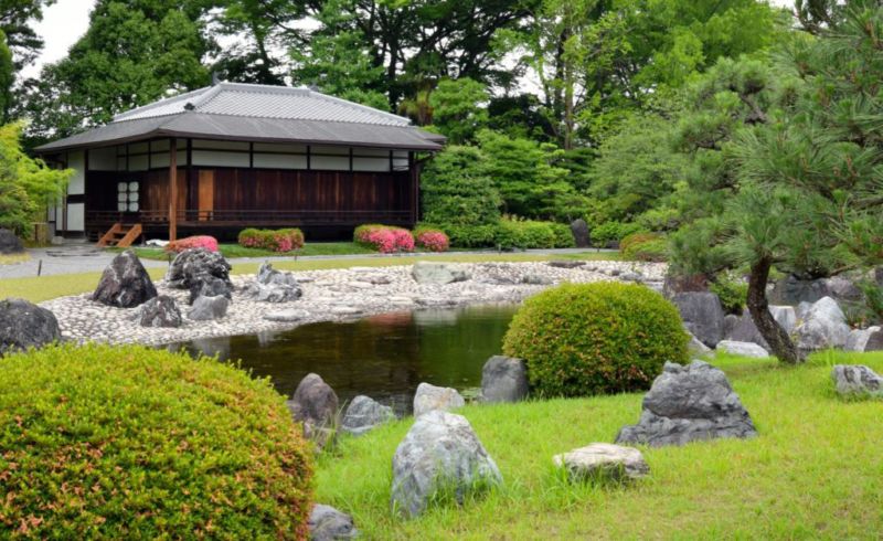 Japanese styled garden/pond, Nijo Castle @2015 Japanese styled garden/pond, Nijo Castle @2015