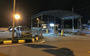 Carpark beside jetty, Mersing, Johor, Malaysia