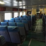 Main deck of ferry to Tioman