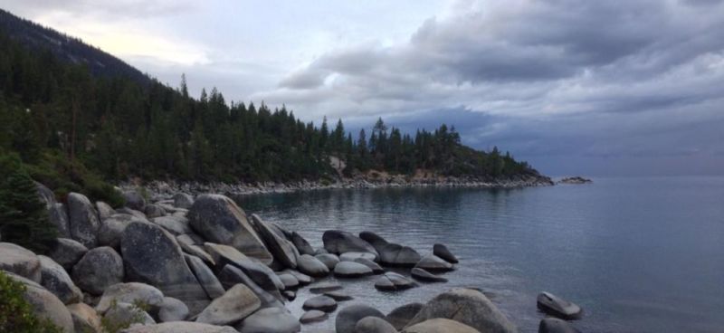 Lake Tahoe in gloomy weather. California/Nevada. Sept-2015