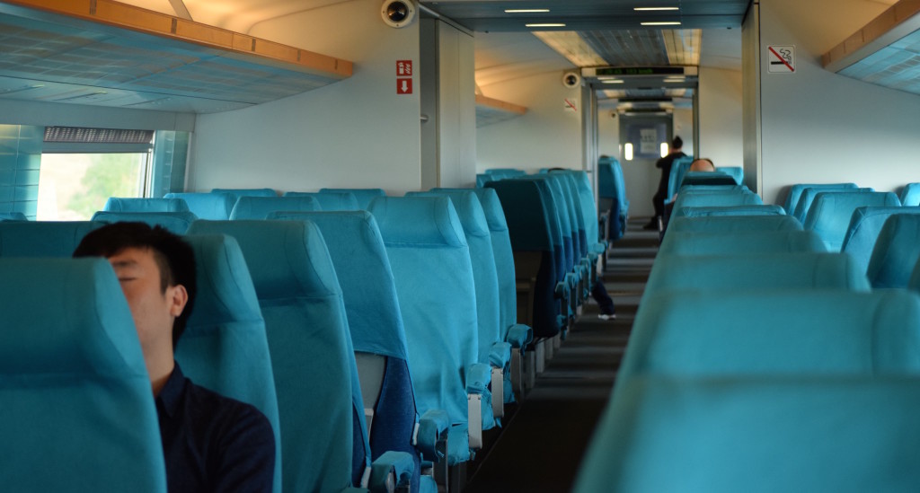 Almost empty Maglev Train, Shanghai @2015