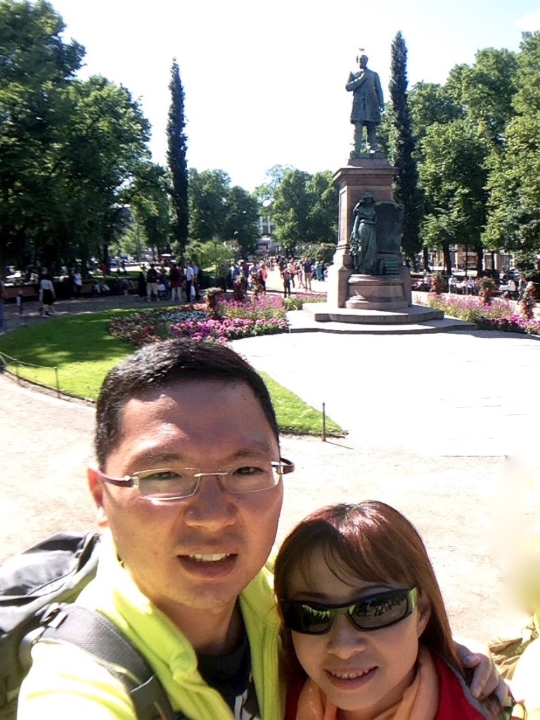 Selfie at The Esplanadi Park, Helsinki, Finland (Explore central Helsinki)