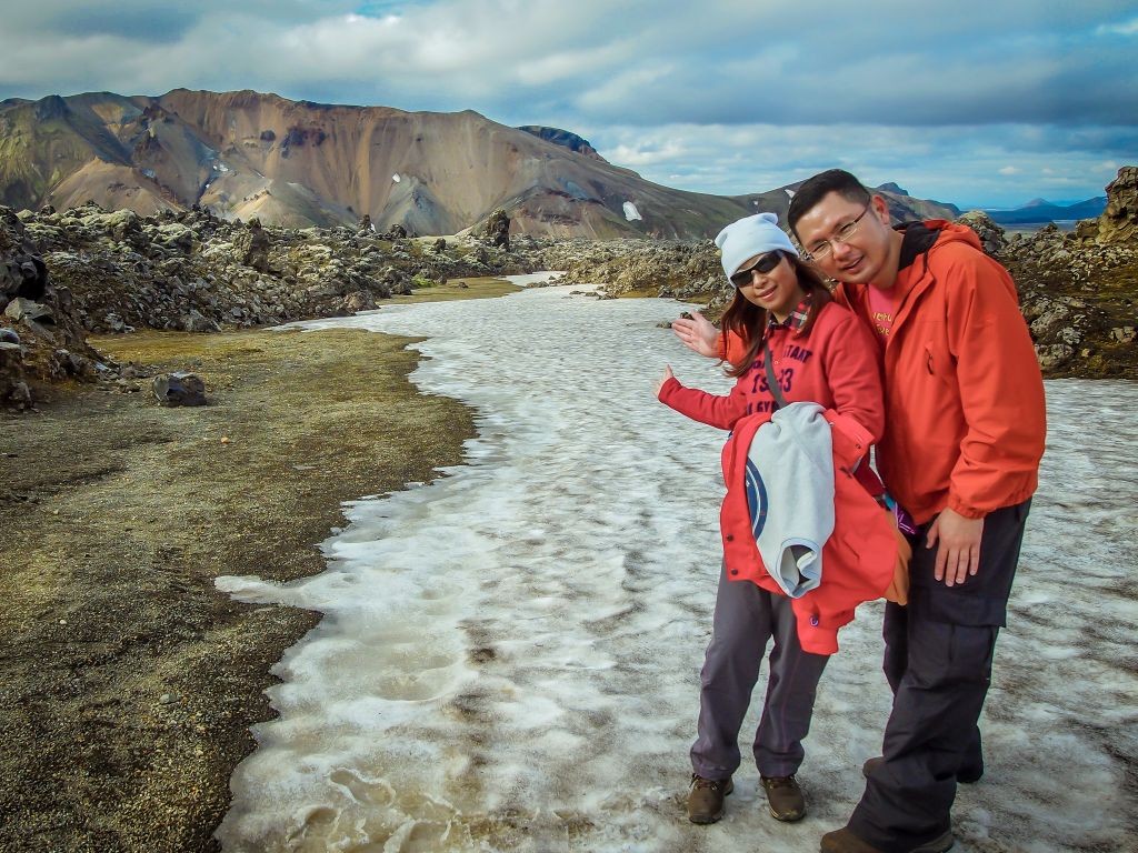 Hiking at Landmannalaugar: 2-hour hike to Mt. Brennisteinsalda. 