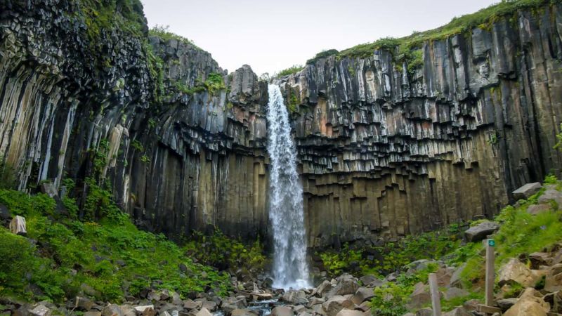 Svartifoss (aka “Black Waterfall”) is easily the most popular attraction in Skaftafell National Park.