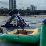 Aquasplash: Australia’s first open-water inflatable slides fun-park. Centrally located on the beach in Southport.