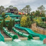 Rocky Mountain themed River Rapids slide