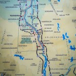 Map of area around Dettifoss, Hafragilsfoss and Selfoss (note the access routes #862 and #864). (Attractions in Northeast Iceland)