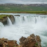 Godafoss. As viewed from the side of the shop/cafe.
