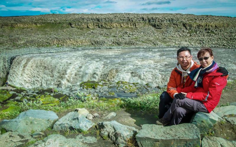 Dettifoss as view from the west (via Road#862) (Attractions in Northeast Iceland)