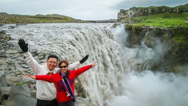 Dettifoss: Europe’s most powerful waterfall. (Accessed via Road#864) (Attractions in Northeast Iceland)