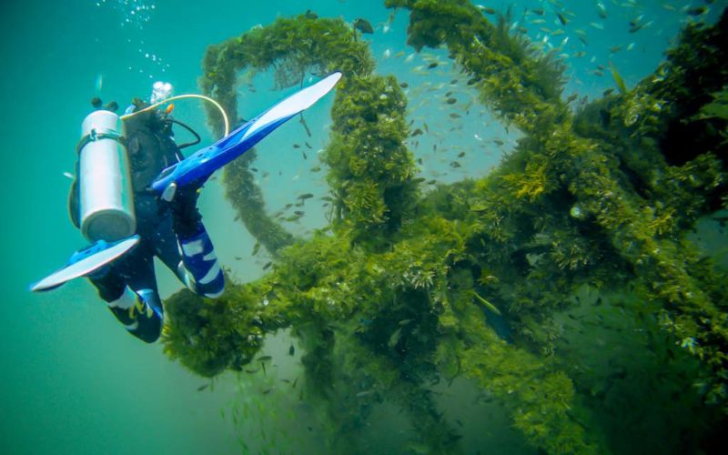 Kenyalang Wreck. Kenyalang Wreck. (Scuba Diving in Miri)