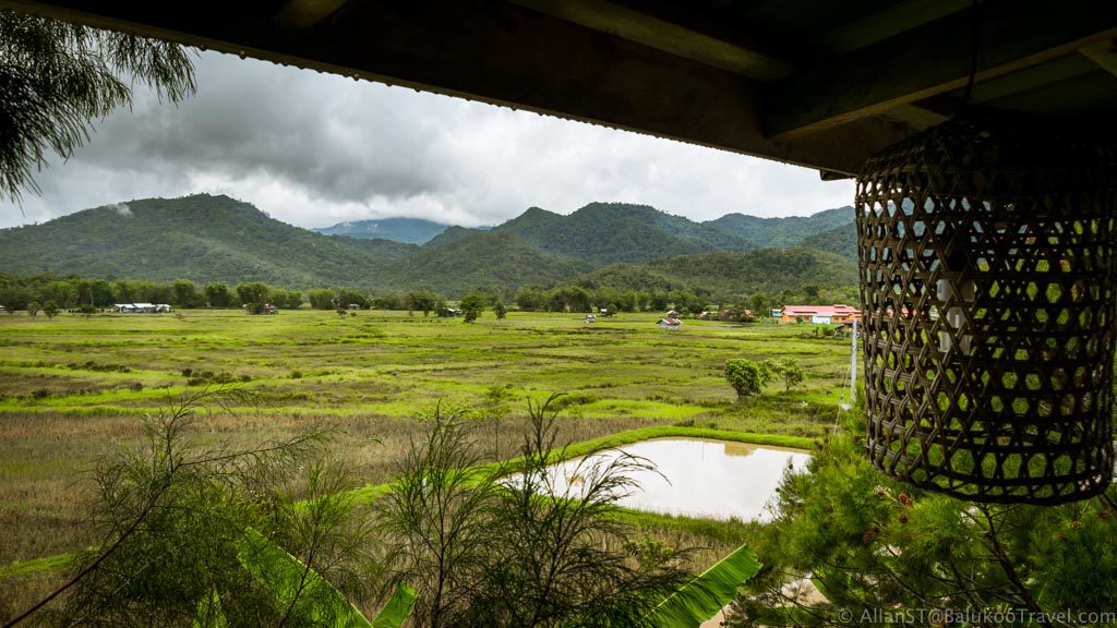 View from The Ngimat Ayu House, Bario (Sarawak, Malaysia)