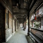 Old corridor. HuangLongXi Ancient town (Chengdu, China)