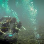 Marine life isn't the only interesting thing when underwater.