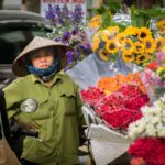 Flower vendor. Hanoi Old Quarter (Vietnam)(Places to see in Hanoi)