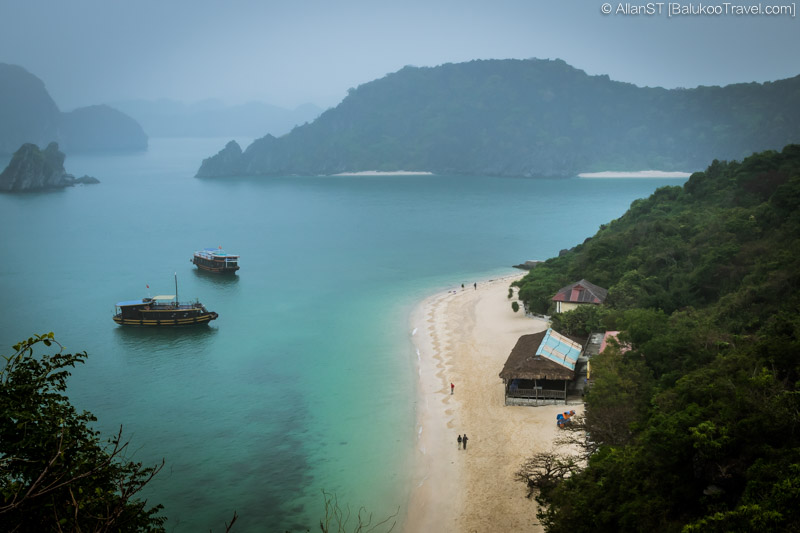 View from summit, Monkey Island (Lan Ha Bay, Vietnam) (Cat Ba Island and Ha Long Bay Travel Guide)