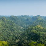 Panoramic View from Ngu Lam Peak , Cat Ba Island National Park (Vietnam)