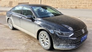 State of our rental car after 8 days of self-driving in Yunnan/Sichuan Province (China)