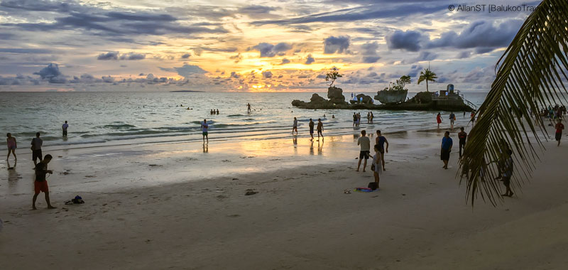 Sunset at Station 1, White Beach, Boracay (Philippines) @Sep2017 Sunset at Station 1, White Beach, Boracay (Philippines) @Sep2017