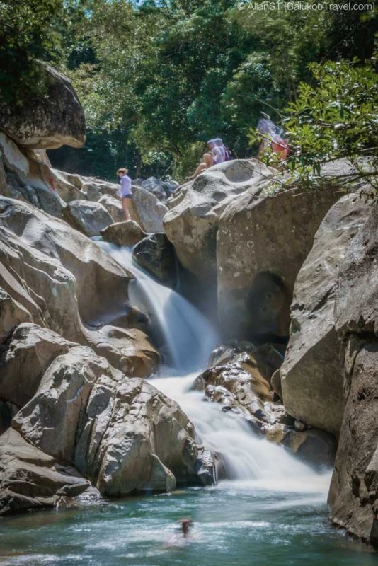Ba Ho Waterfall #2. The rock pool is in the foreground. Nha Trang, Vietnam.
