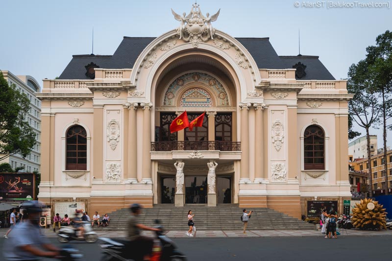Saigon Opera House served as the city’s main opera house until 1956, when it was used as the Lower House Assembly of South Vietnam. It was reverted back to a theater after the war.