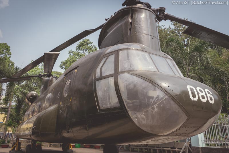 War equipment exhibits at War Remnants Museum, Ho Chi Minh City.