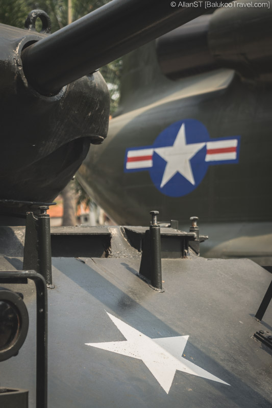 War equipment exhibits at War Remnants Museum, Ho Chi Minh City.