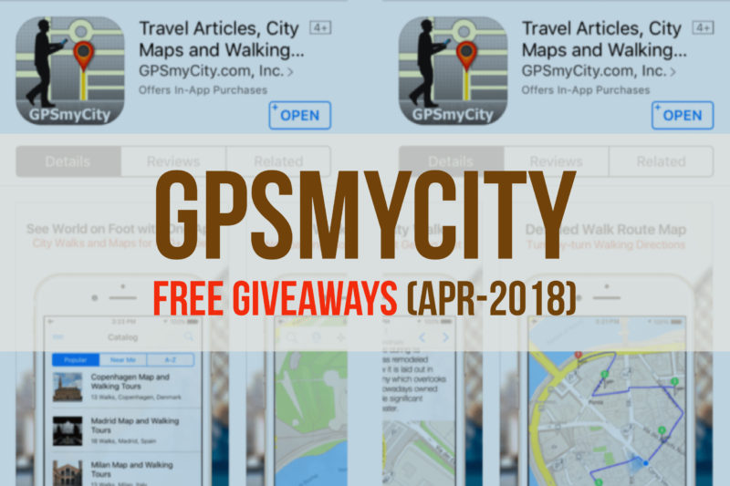 GPSmyCity Free Giveaway
