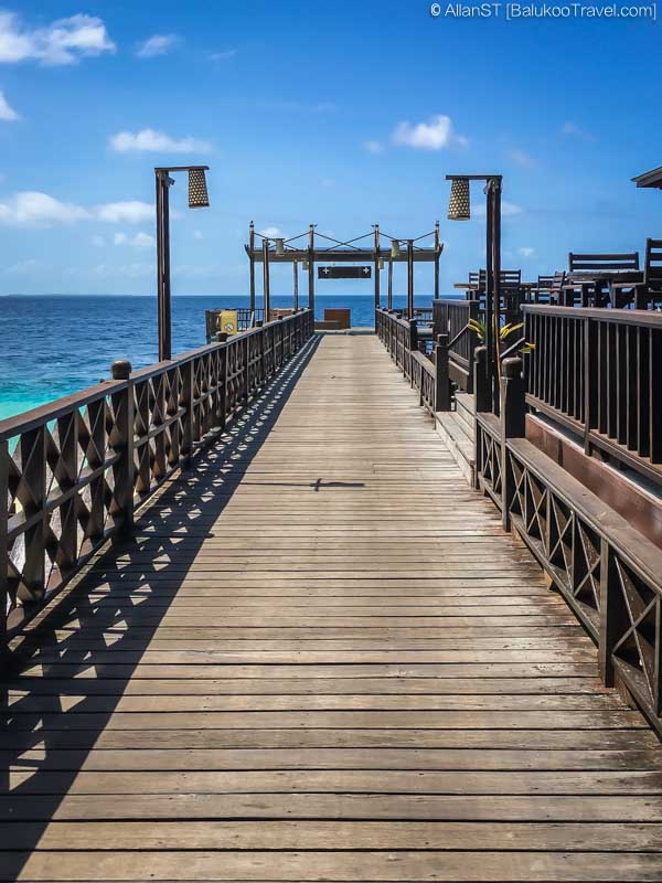 Main jetty at The Reef Resort Main jetty at The Reef Resort