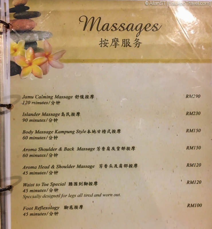 Mataking Island Scuba Diving Travel Blog Massage Price List at The Reef Resort