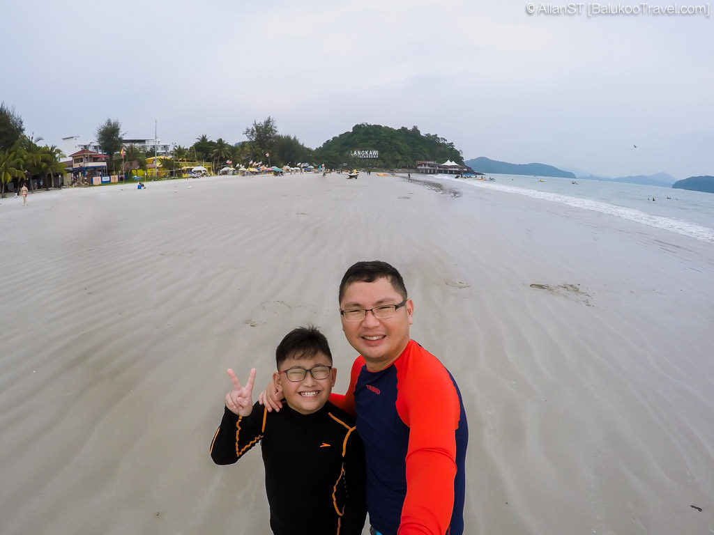 Pantai Cenang beach. The most famous beach on Langkawi.