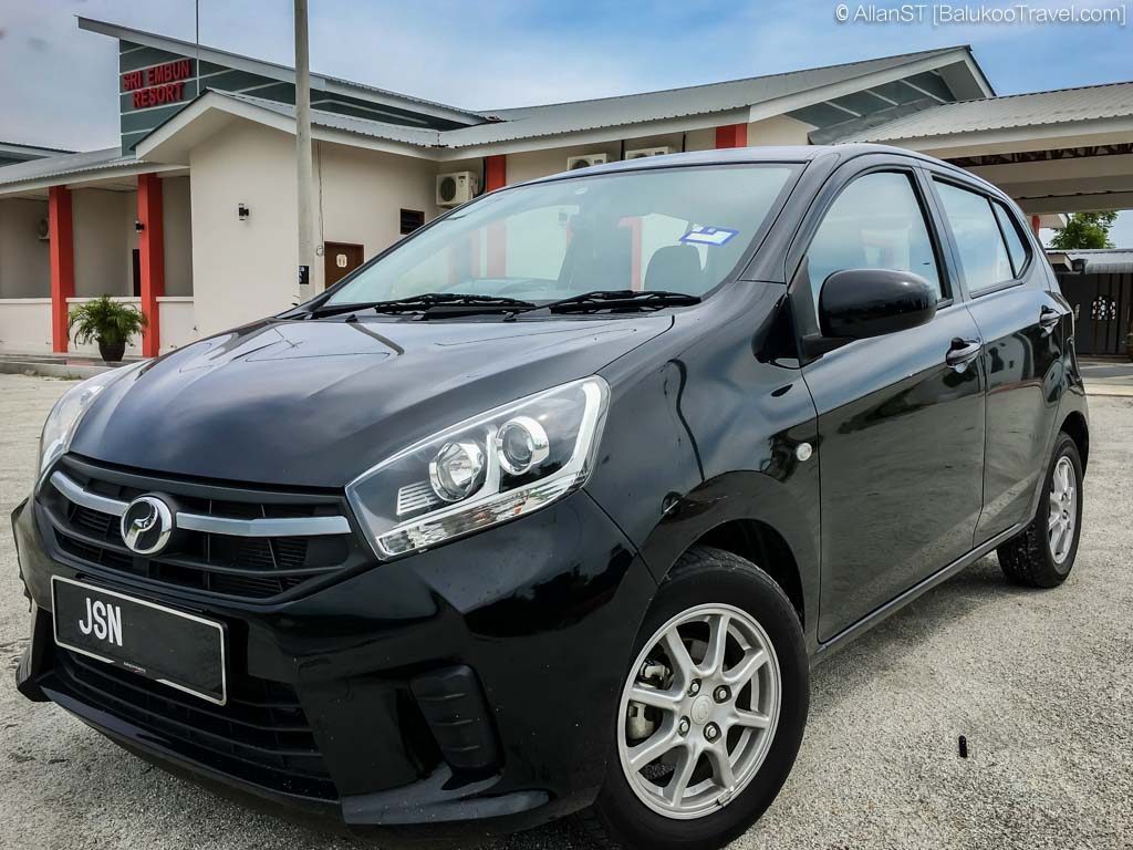 We rented a Perodua Axia (1.0 litre, auto) at RM55/day (Guide to rent a car in Langkawi) We rented a Perodua Axia (1.0 litre, auto) at RM55/day (Guide to rent a car in Langkawi)