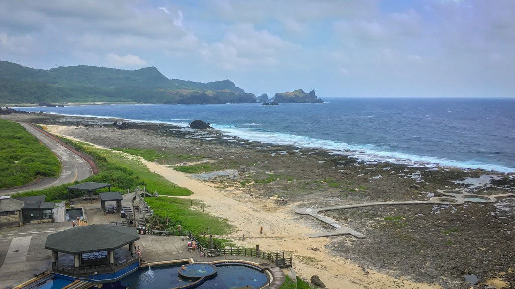 Dramatic coastline around Fanchuanbi Grassland (Green Island, Taiwan)