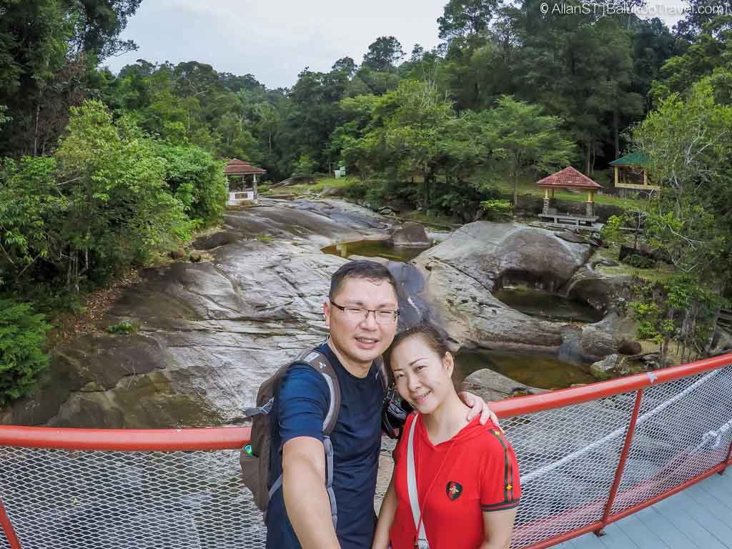 Series of rockpools (Seven Wells) at the top of the waterfall (Langkawi)