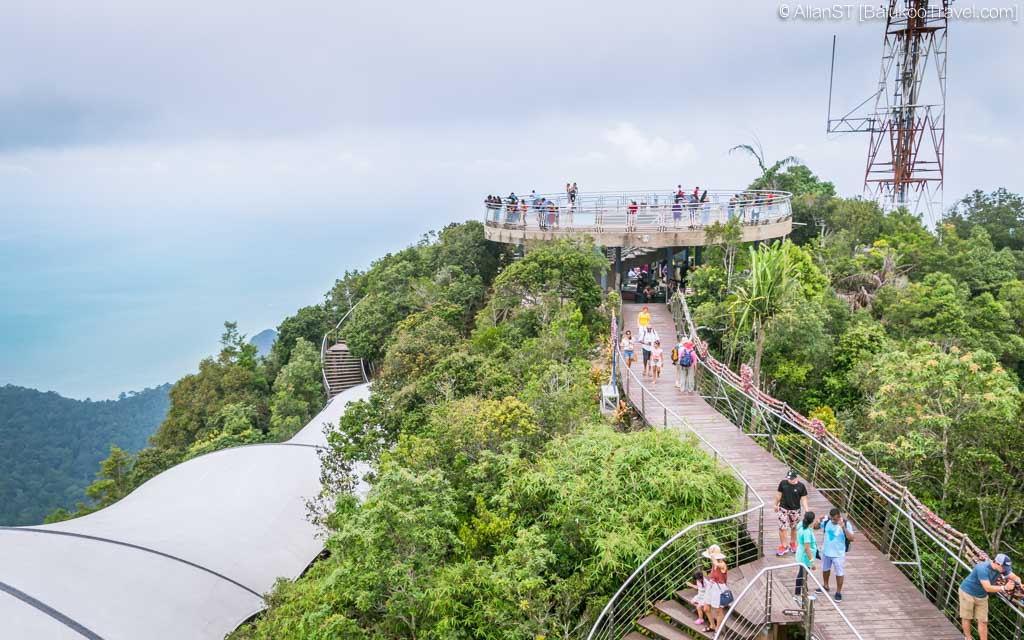 Circular viewing platform at SkyCab cable car Top Station 