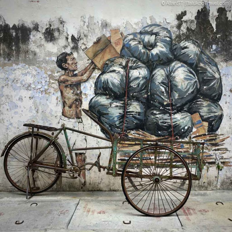 Ipoh Street Art - Trishaw, Ipoh old town, Malaysia Ipoh Street Art Map - Trishaw, Ipoh old town, Malaysia