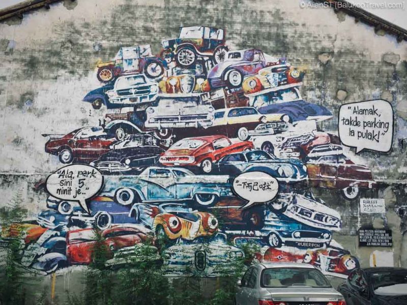 Stacked Parking, Ipoh old town, Malaysia Stacked Parking, Ipoh old town, Malaysia