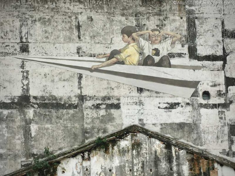 Ipoh Street Art - Paper Plane, Ipoh old town, Malaysia Ipoh Street Art Map - Paper Plane, Ipoh old town, Malaysia