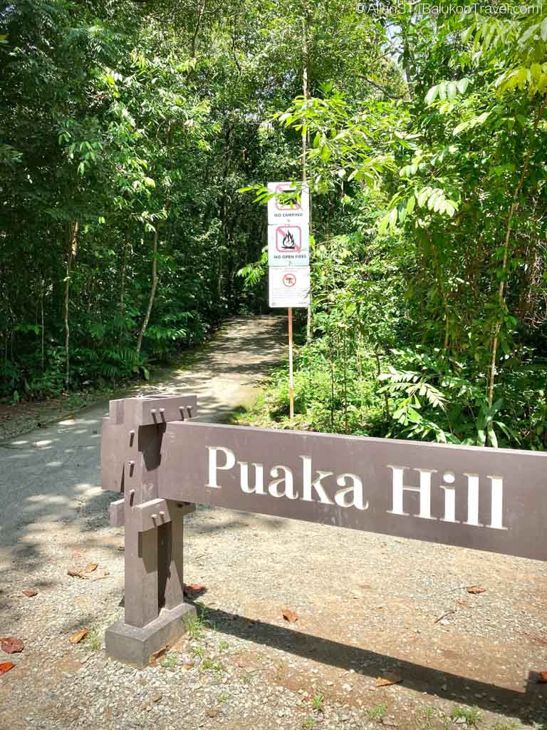 The track leading up Puaka Hill