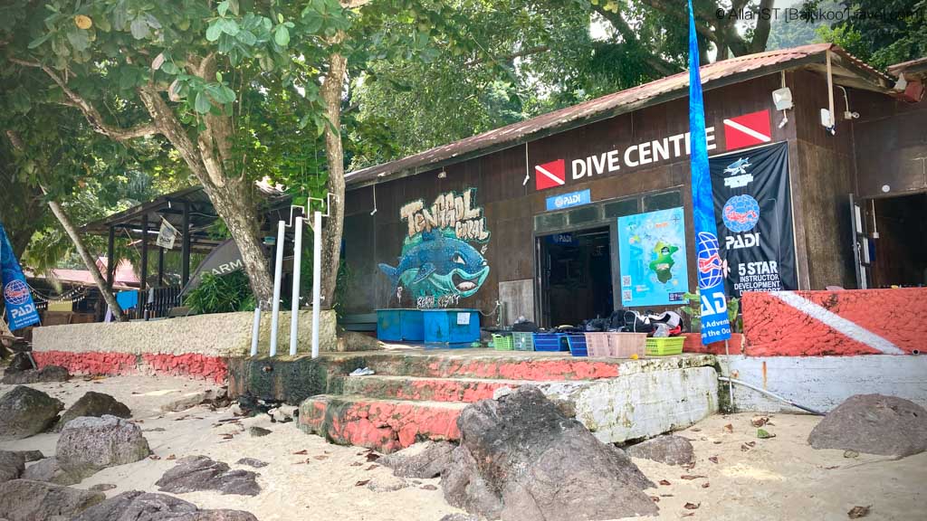 Dive centre of Tenggol Coral Beach Resort