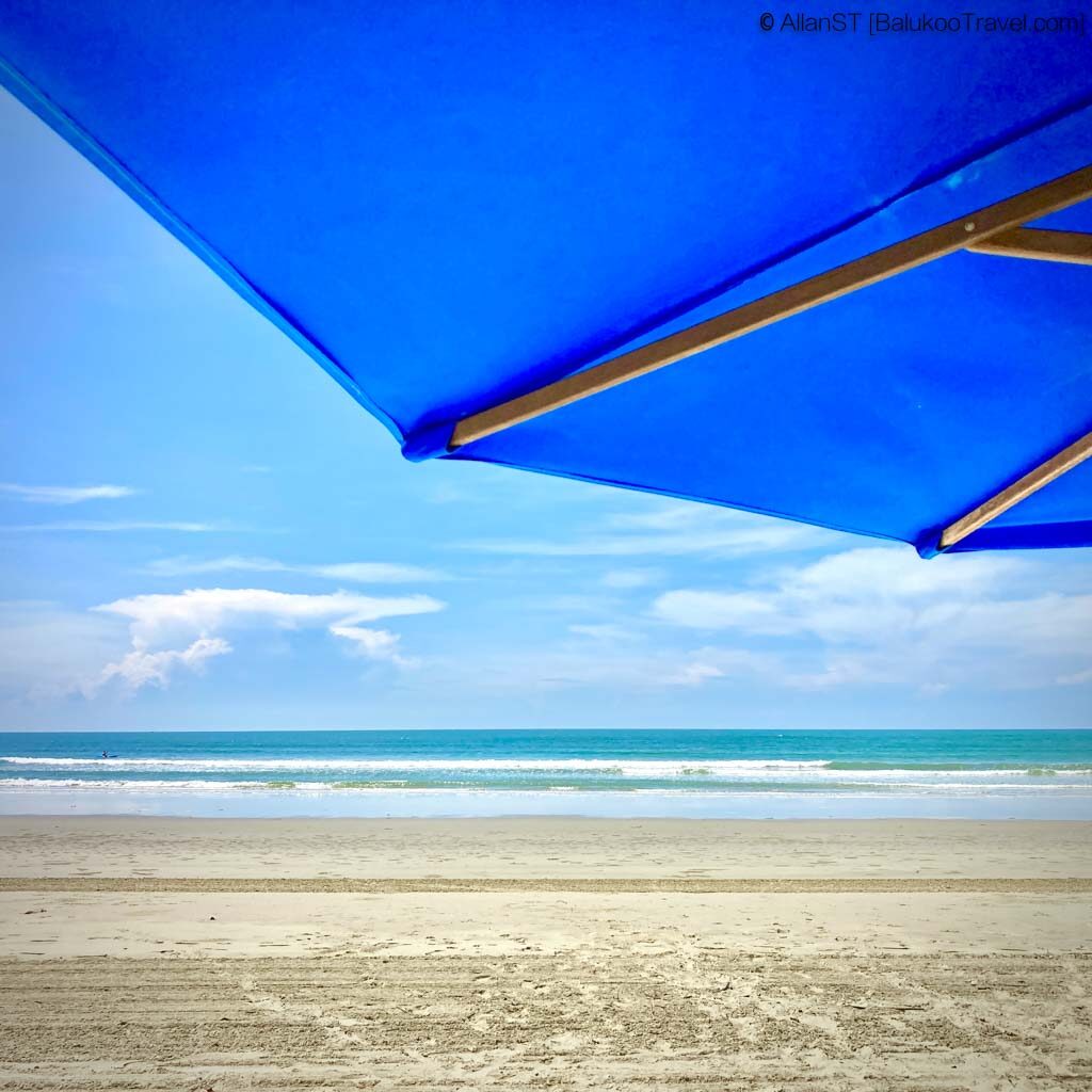 Shangri-La Rasa Ria Resort. The resort is open to the general public and even provides free parking.