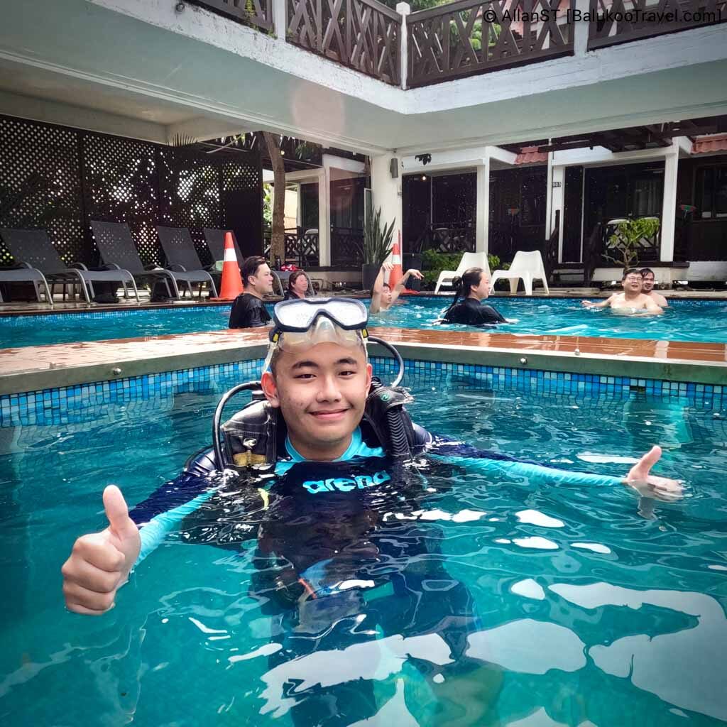 We booked a scuba discovery session with the resort for the boy.