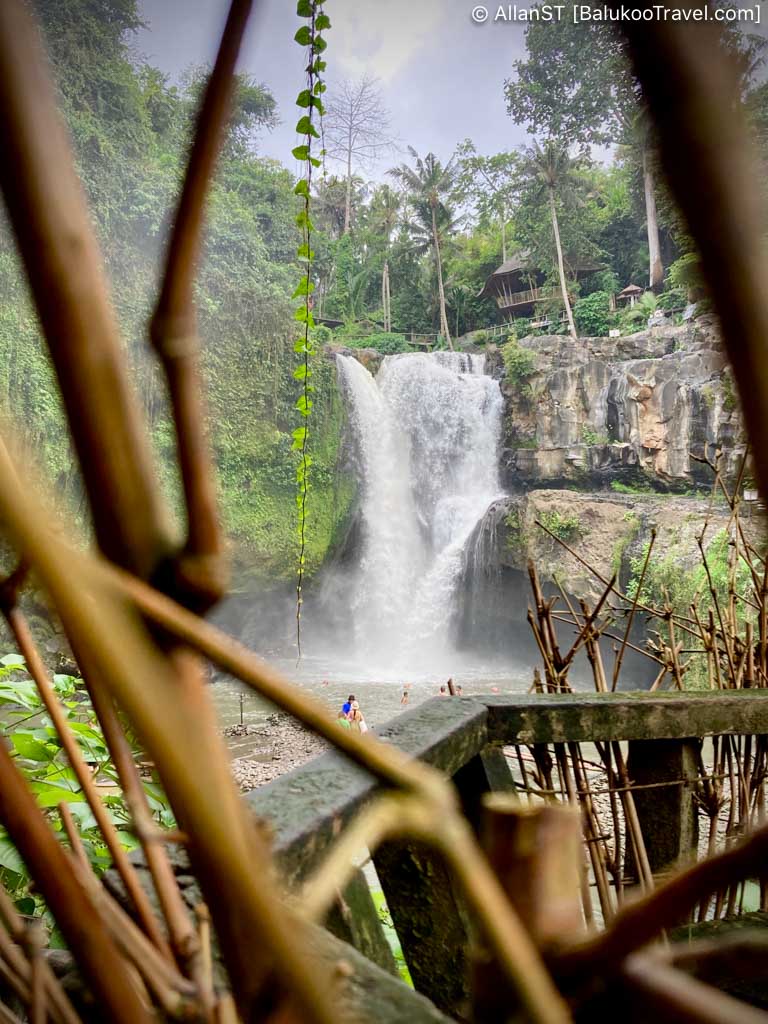 The water can be murky at times (Tegenungan Waterfall)