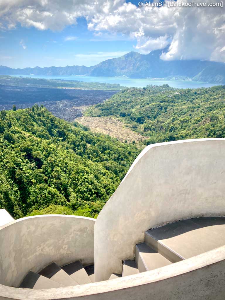 Lake Batur as viewed from Kintamani 