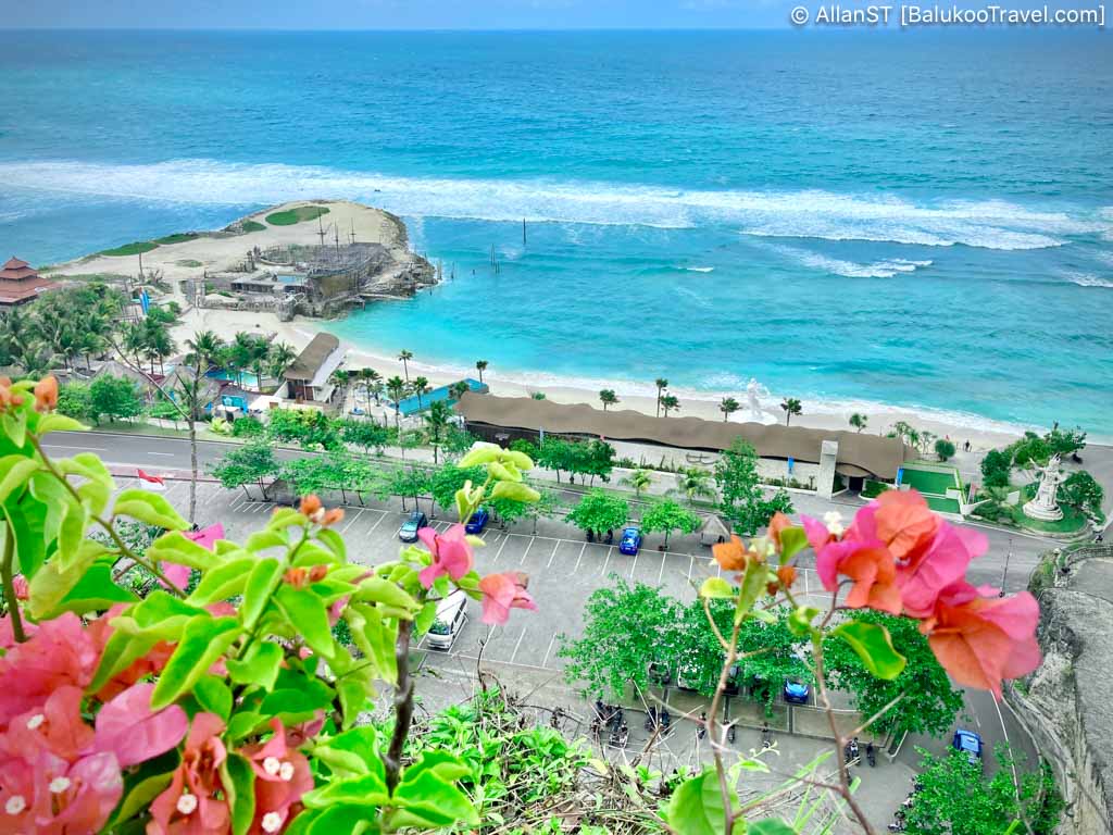 As viewed from the cliff. Melasti Beach, Bali