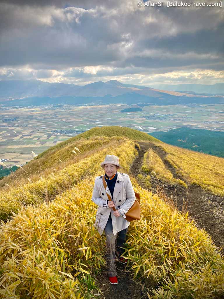 Daikanbō: A panoramic view of the five peaks within Mt. Aso’s massive caldera and the surrounding rolling hills.