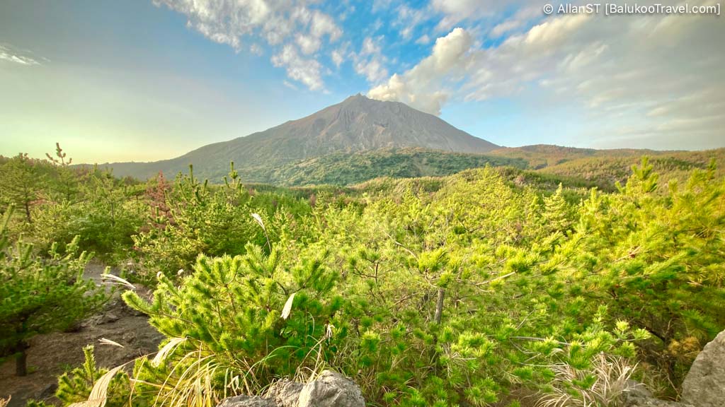 Arimura Lava Observation Deck. A scenic viewpoint on the southern side of Sakurajima.