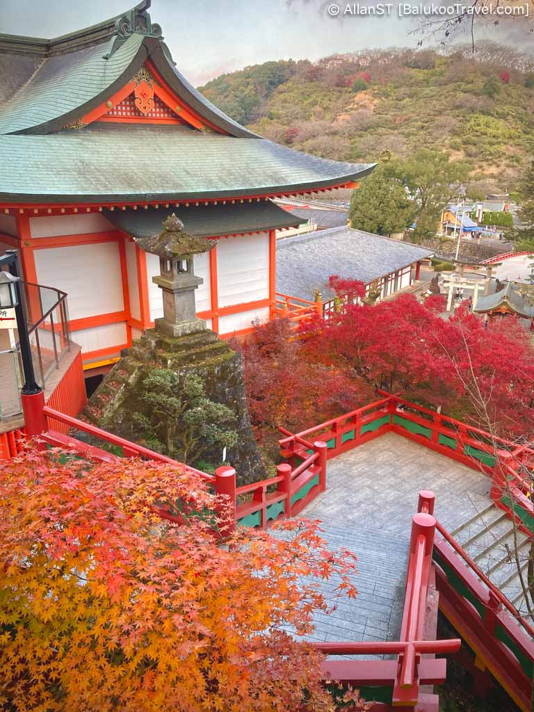 Majestic autumn views at the shrine
