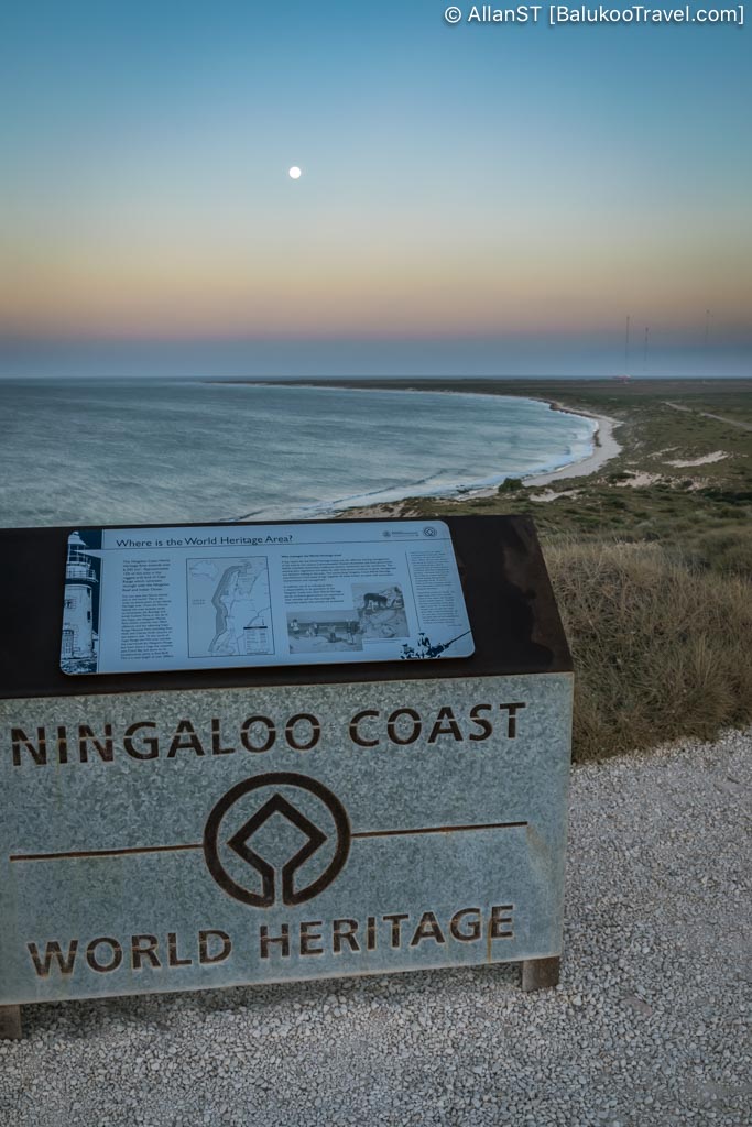 Sunset view of Ningaloo Coast